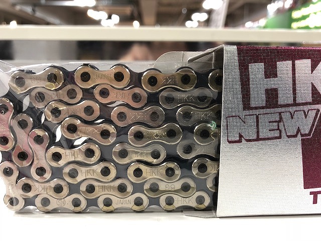 ピスト・競輪/NJS認定【HKK Vertex】シルバーチェーン新品