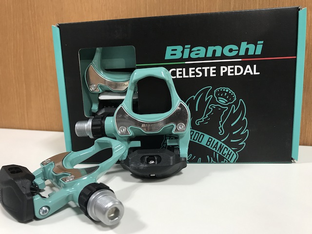 ビアンキ Bianchi ビンディングペダル LOOK 互換 チェレステカラー