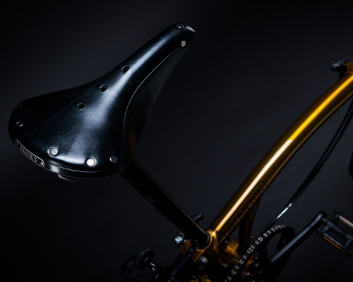 Brompton Gold Bike on Black - 171018-11
