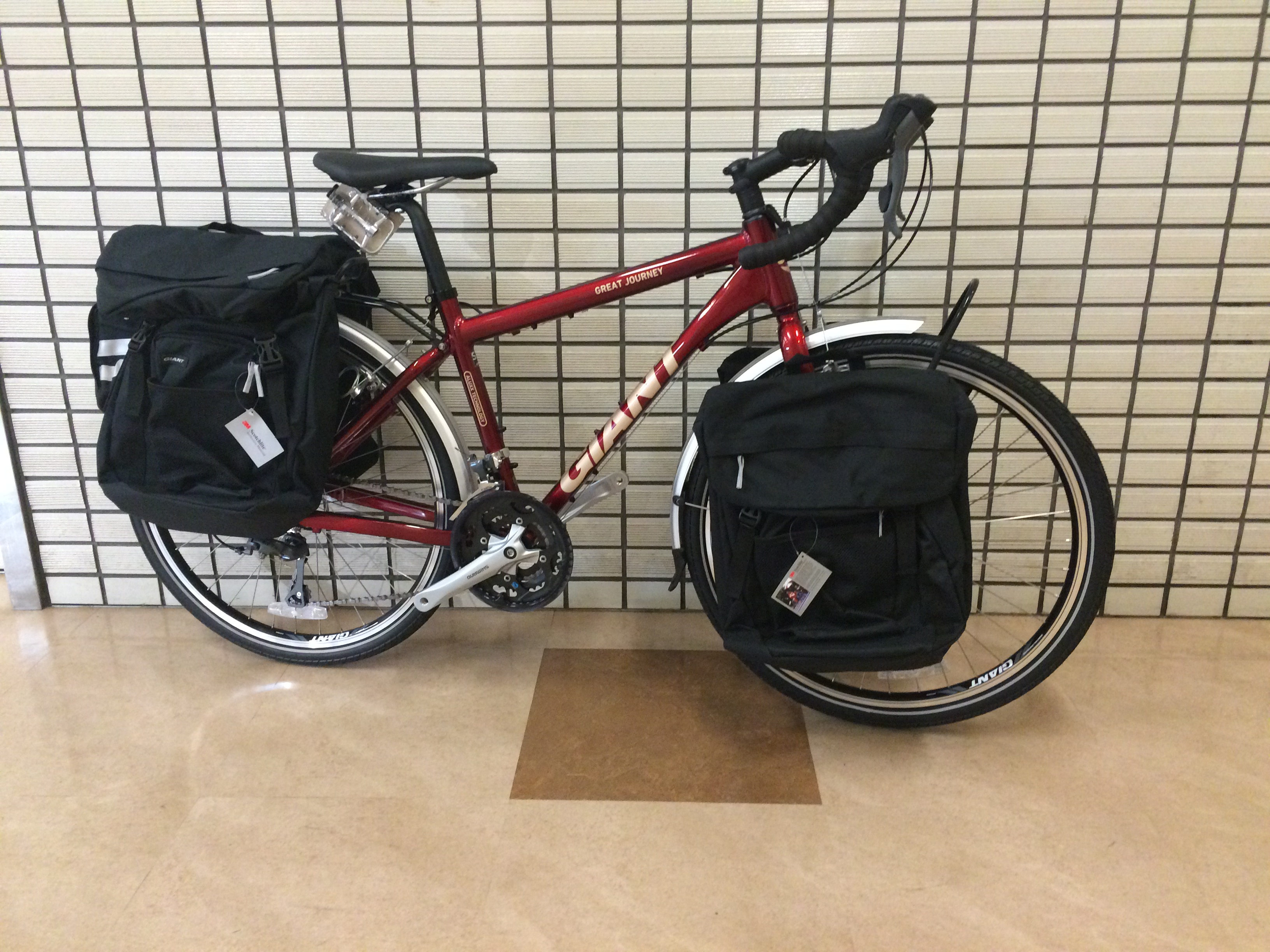 ジャイアントのグレートジャーニーに付属していた自転車用サイドバッグ 
