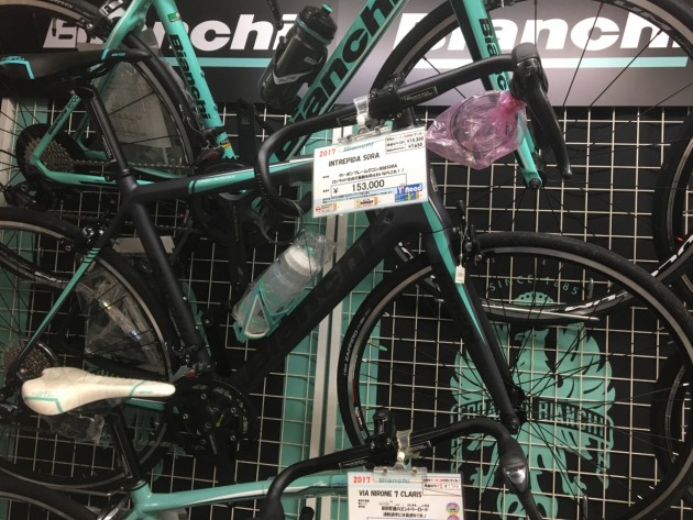 2017 BIANCHI INTREPIDA SORA】メーカー完売の人気ロードバイク！！！フルカーボンで￥153,000＋税なんです！！！ |  上野、御徒町で自転車をお探しならY's Road 上野本館