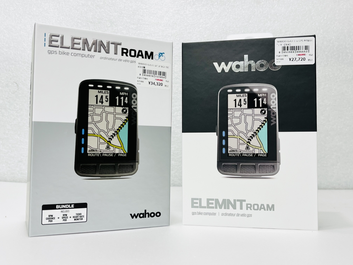 高機能GPSサイコン『wahoo ELEMNT ROAM』が特価となりお買い得！さらに