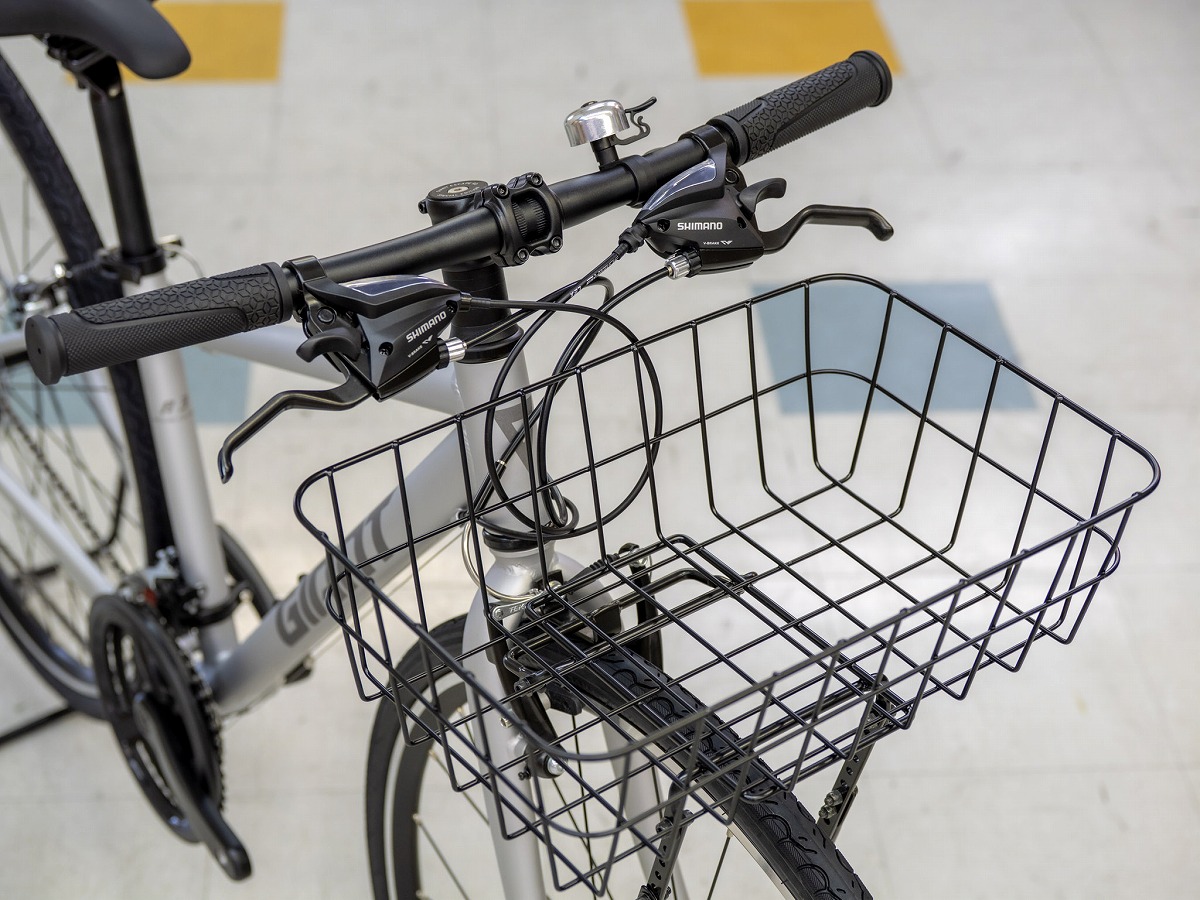 クロスバイク カゴカスタム