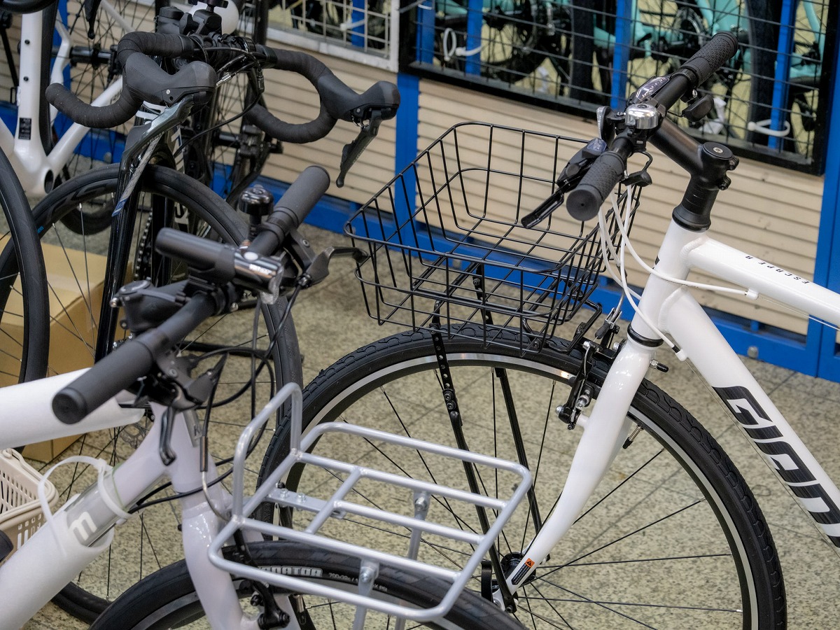 キャリア＆かご取付クロスバイク