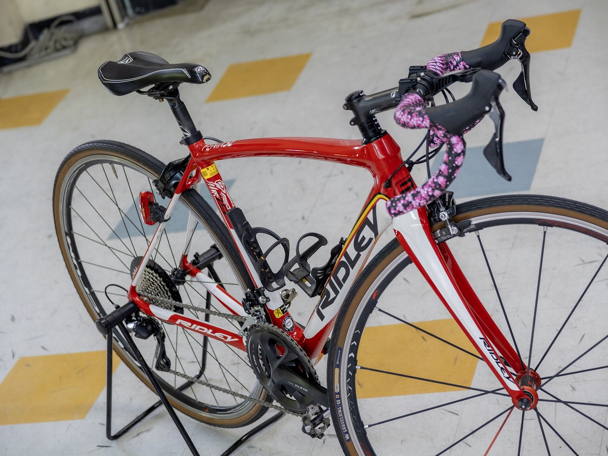 ロードバイク コンポーネント載せ替え