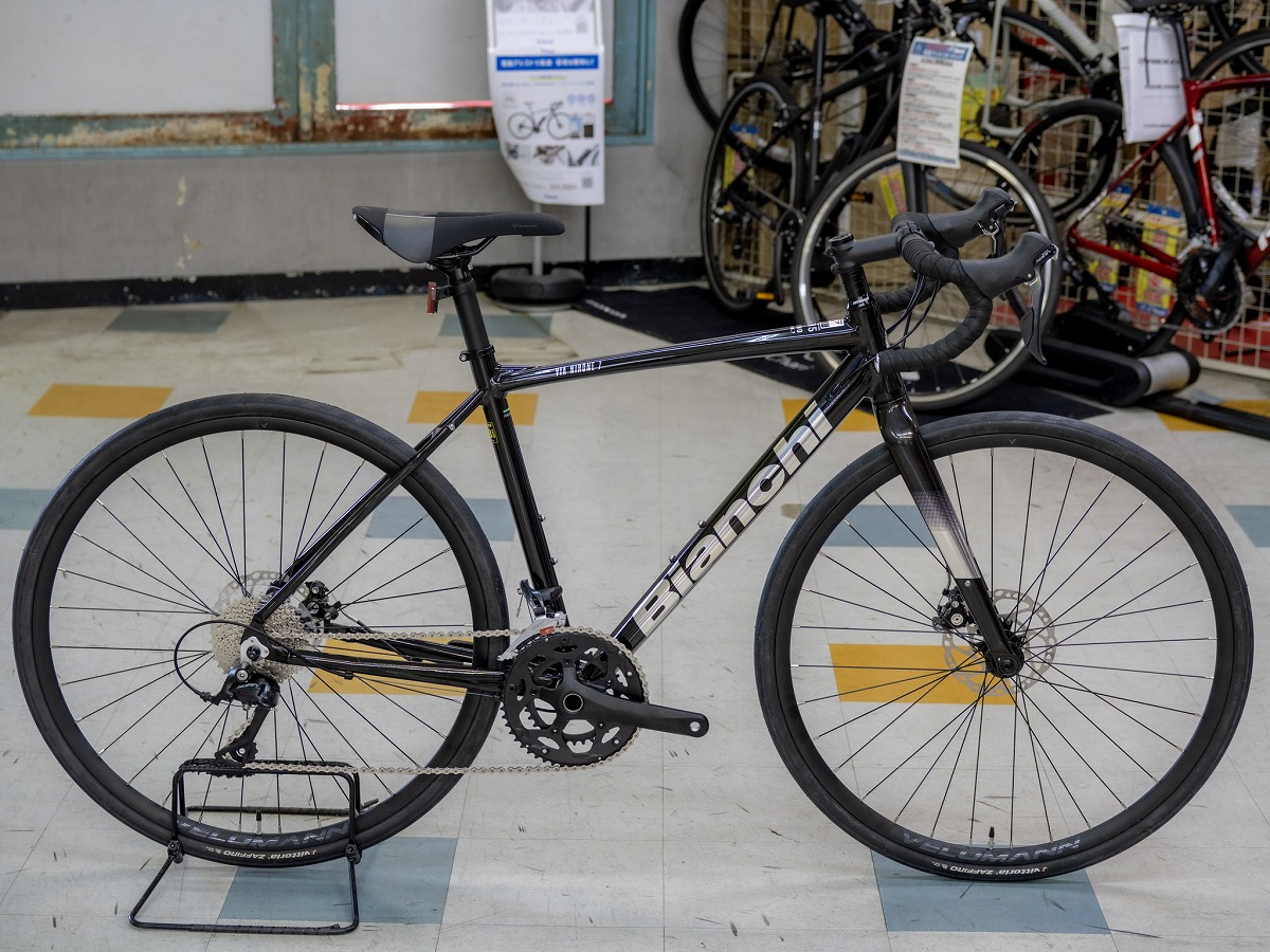 BIANCHI VIA NIRONE 7 DISC SORA BLK/TITカラー