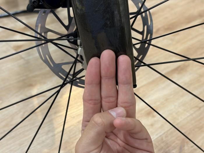 UCIのルール改定によりここまで太い設計が可能に