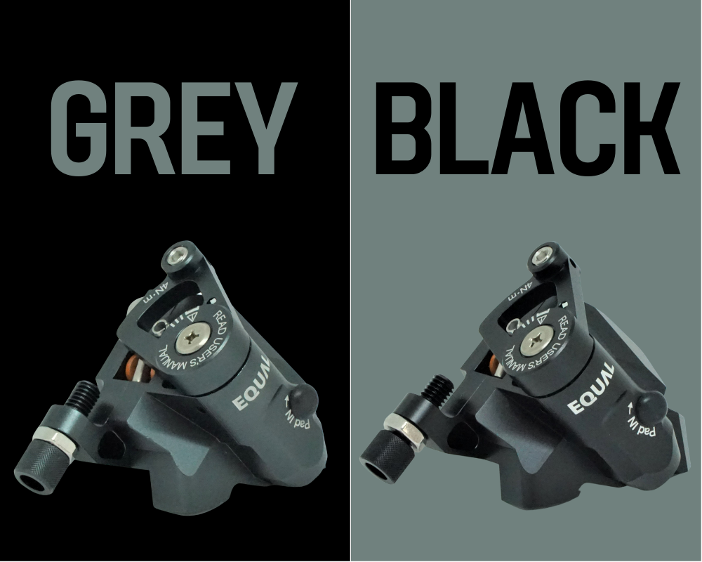 GROWTAC EQAUL BRAKE　機械式ディスクブレーキ　ブラック BLACK グレー　GREY 比較