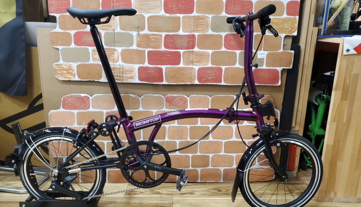 brompton frame ブロンプトン 純正 フレーム アメジストラッカー