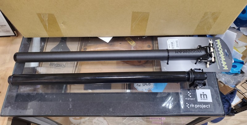 WOODMAN brompton ブロンプトン用 シートポスト ブラック 中古 WOODMAN（ウッドマン） Post GT2 570mm 31.8 BROMPTON用 シート