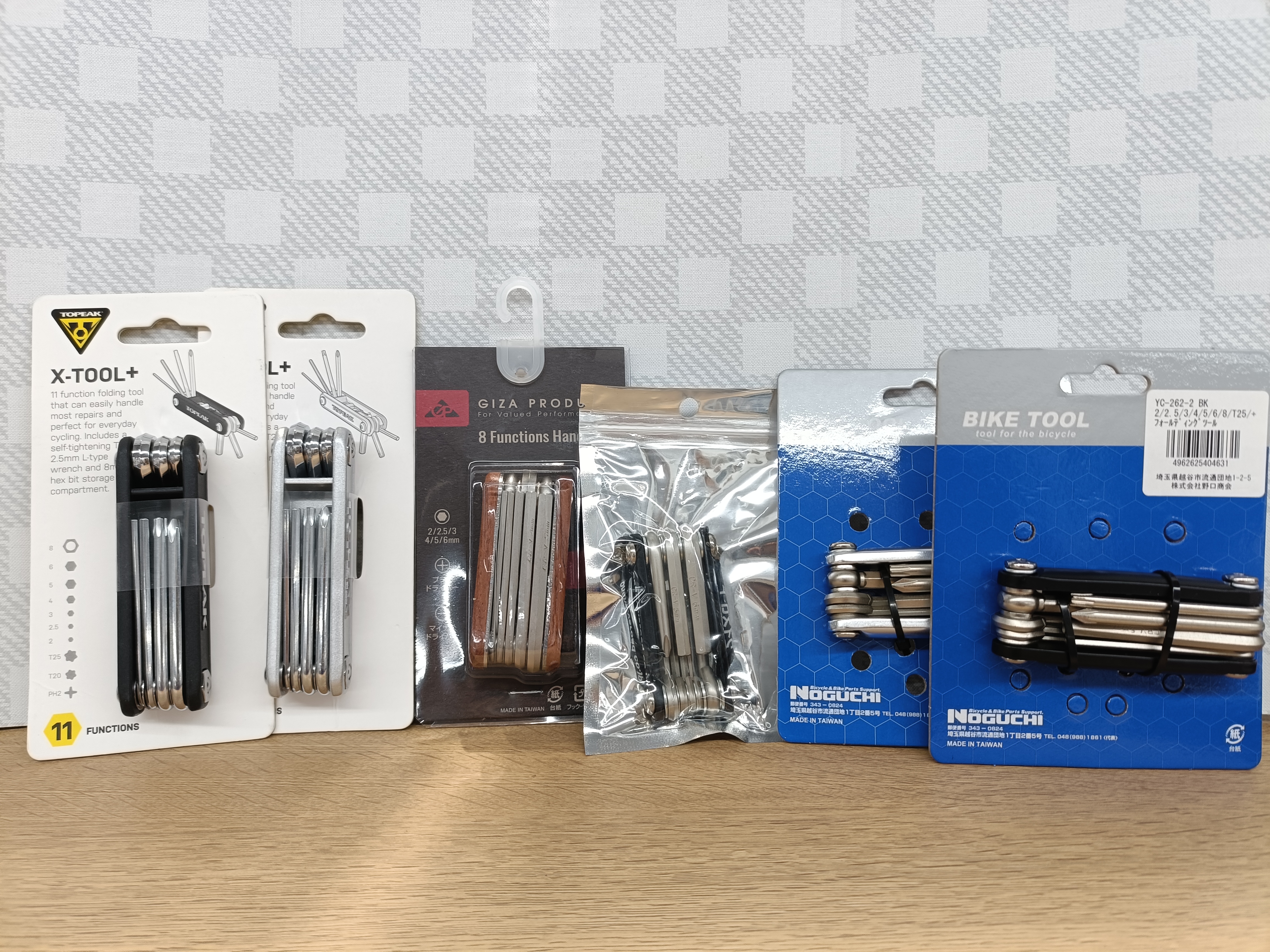 携帯工具 TOPEAK X-TOOL+ GIZA NOGUCHI YS 比較