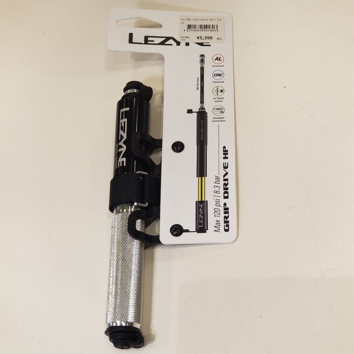 LEZYNE】金属の質感が美しい高圧対応携帯ポンプ【GRIP DRIVE HP S】｜Y