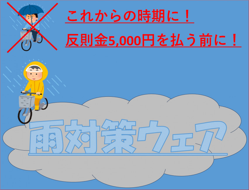 雨対策ウェアPOP