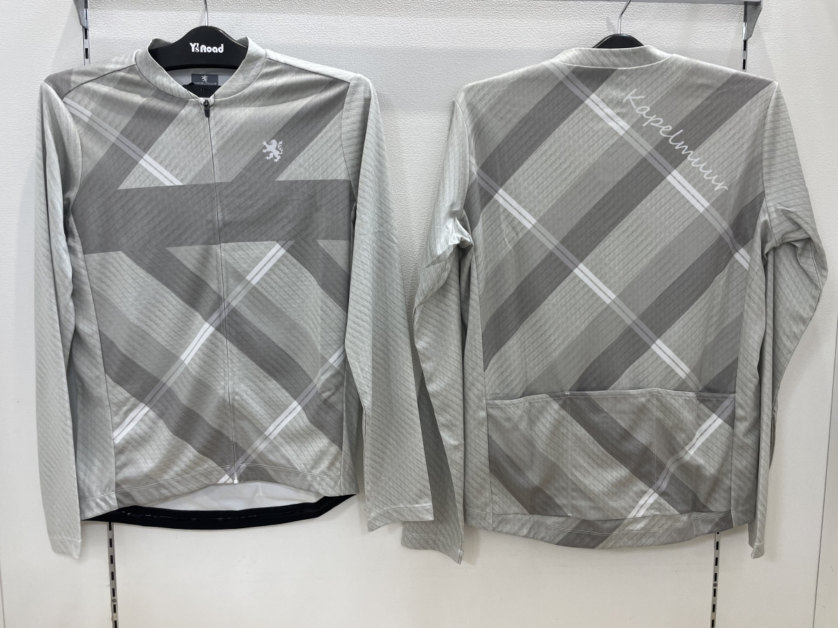 KAPELMUUR プリント長袖ジャージ グラスチェック カペルミュール ワイズロード 夏向け 秋向け 春向け