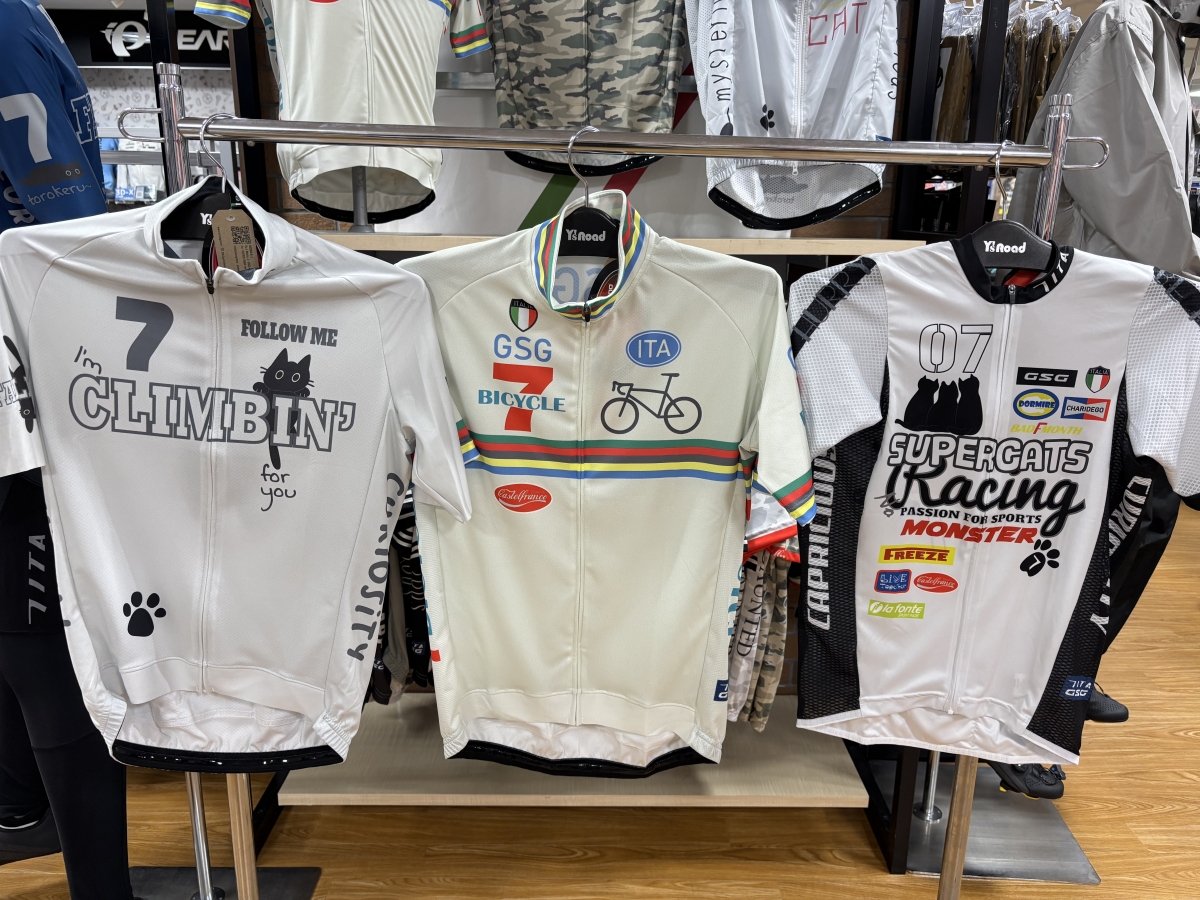 7ITA 2026 SUMMER SPRING 春夏 半袖ジャージ 猫 ネコ カモ柄 自転車 スマイル ラッキーセブン