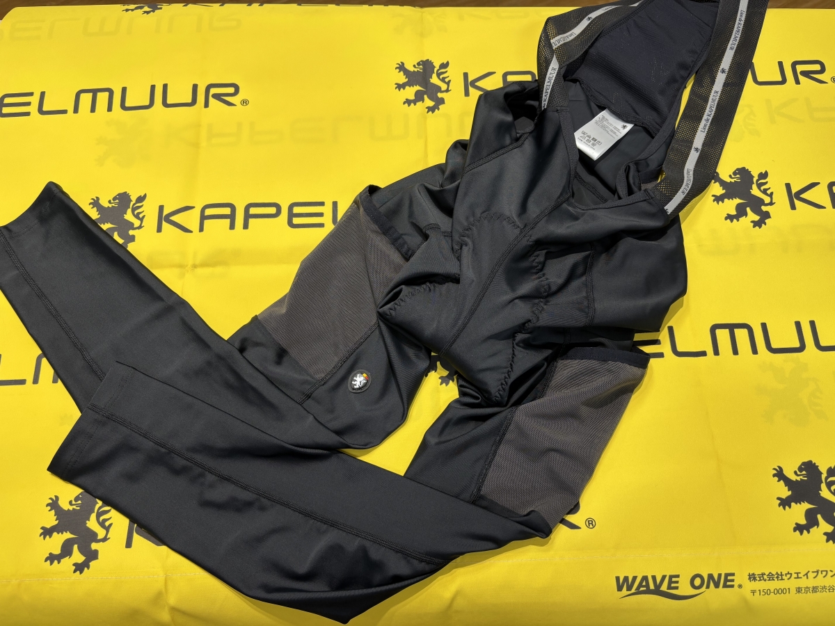 KAPELMUUR ビブタイツ クロスオーバー ゴールドパッド 夏用 ポケット付きビブタイツ