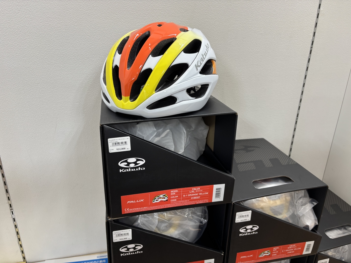KABUTO FALUX ファルクス 入荷 全カラー ワイズロード ヒルクライム おすすめ 軽量 G-1 ORANGE YELLOW