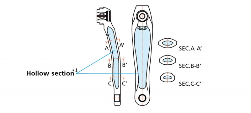 MediaSection_hollowtech_Tech_Image_HollowtechCrankArm_01_PC_v1
