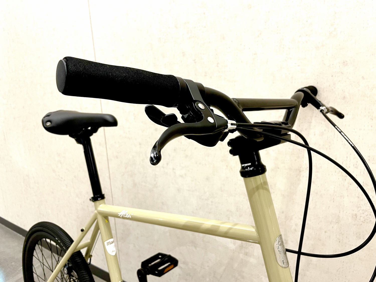 BMXハンドルに交換MASI ミニベロ シングルピスト BMXハンドル - 自転車本体