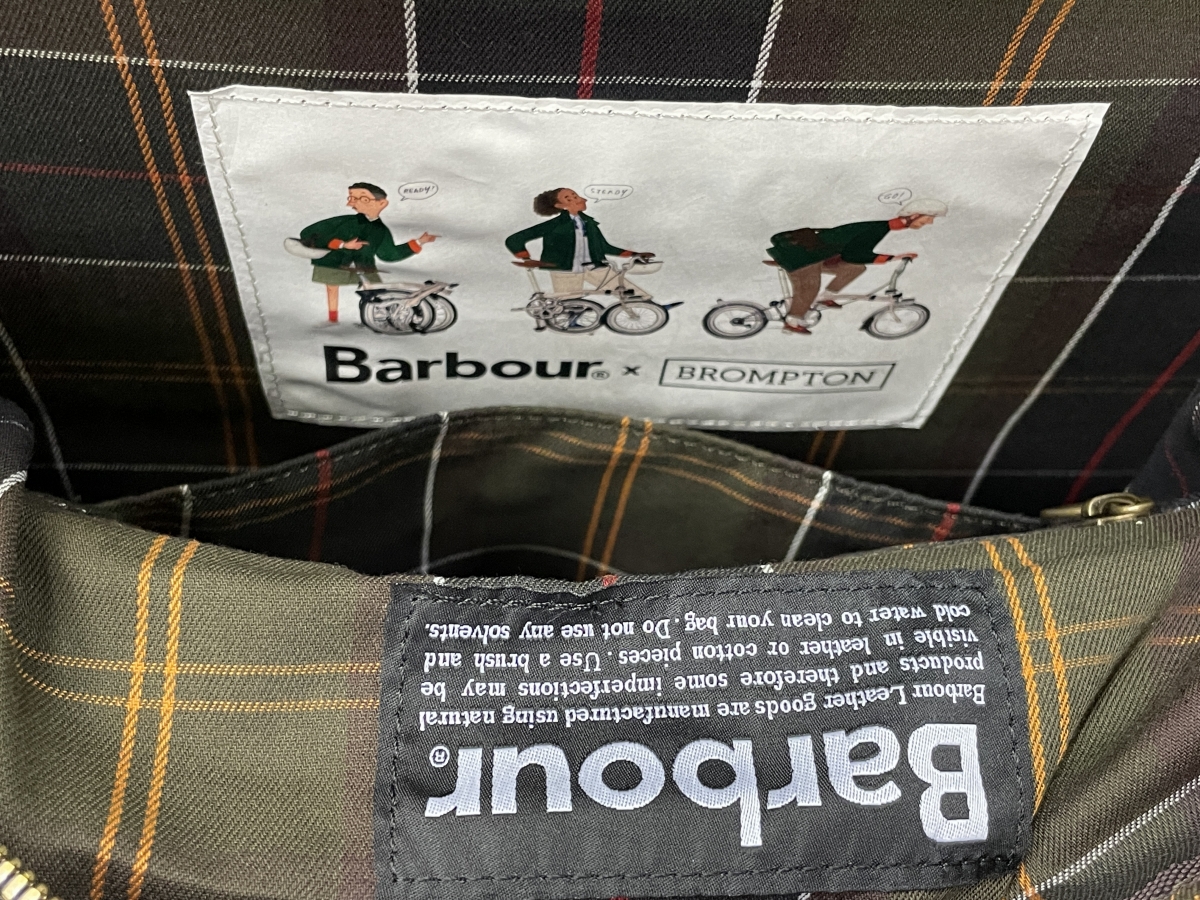 BARBOUR×BROMPTON】英国ブランド同士の限定コラボモデル、CITY BAG入荷